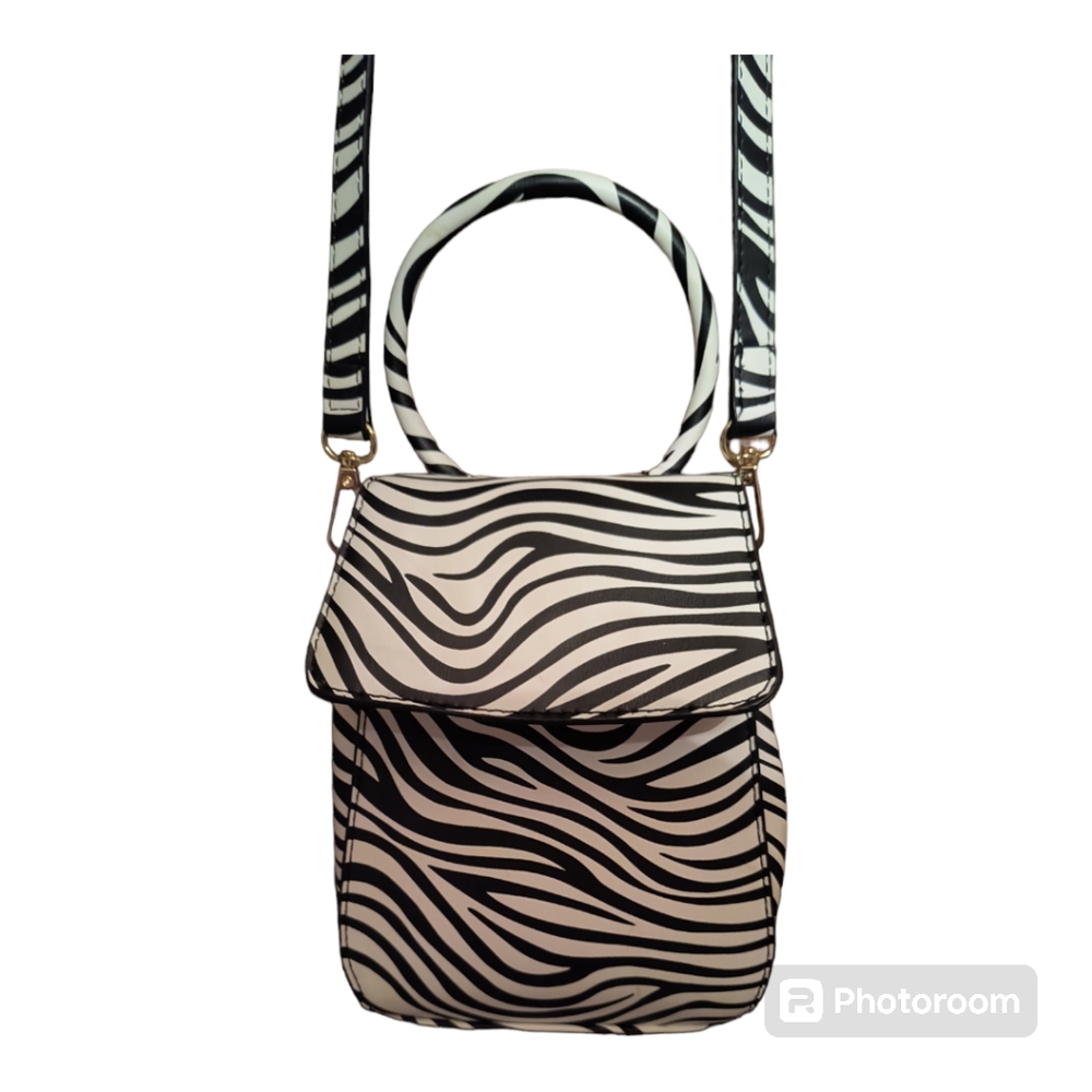 Zebra printed bag from Kaari blue